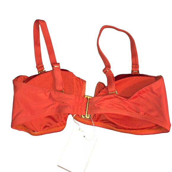 *Andie Swim Cartagena Bikini Bandeau Top Terracota Women's Size Small NEW - Picture 4 of 4